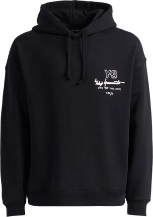 Yohji Yamamoto M Merch Hoodie - Heren - Hoodies - Zwart - L - Hoodies & sweatvesten