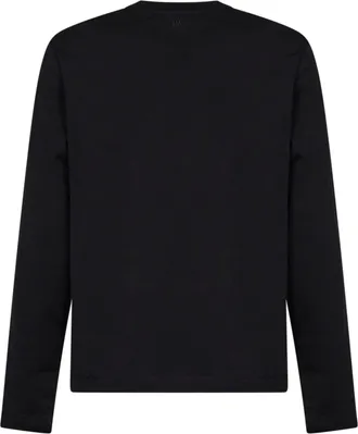 Ami Mens T-Shirt Ami De Coeur Black Cotton T-Shirts And Polos