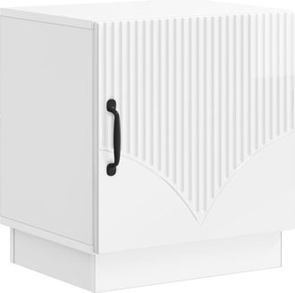 vidaXL Mesita De Noche Blanco Brillante 43 X 34,5 X 47 Cm Vidaxl