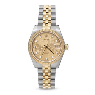 Rolex Pre-owned Rolex Datejust Automatic Diamond Ladies Watch 68273 CJDJ