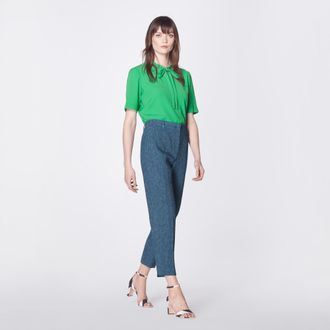 L.k. Bennett Womens Wilson Trousers, Denim - Blue - Size 8 UK