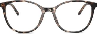Dolce & Gabbana Eyewear Bril met rond montuur en schildpadschild-design - Bruin