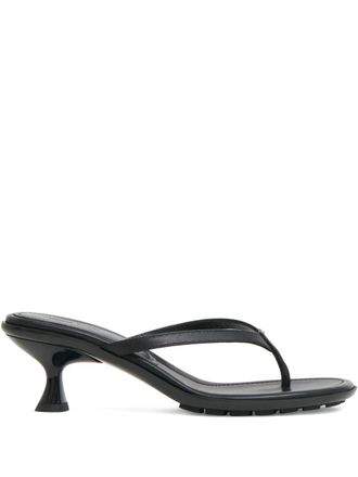 Mansur Gavriel Sandali infradito in pelle - Nero