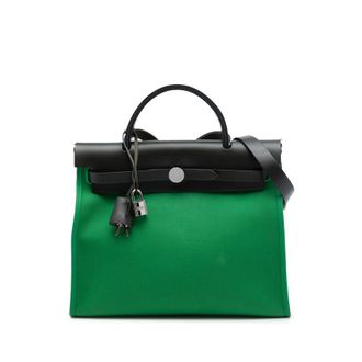 Herm&egrave;s Pre-owned Hermes Toile Herbag Zip 31 Satchel Ladies YP2HX5UUSXBA8D5A