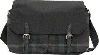 Burberry Pre-owned Vintage Messenger Bag - Heren - Vintage Schoudertas - Zwart - ONE Size - Nylon - Vintage