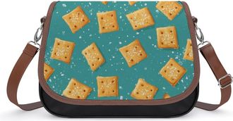 Generic Salted Soda Crackers Fashion Womens Crossbody Bags Novelty Handbag Shoulder Bag Purse