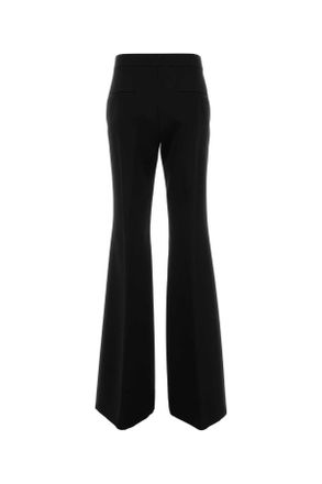 Jil Sander Womens Black Grain De Poudre Pant Pantaloni