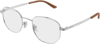 Gucci Panthos Optisch Montuur - Dames - Brillen - Grijs - 49 MM - Accessoires