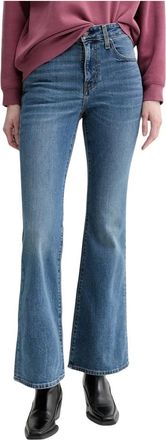 Levi's 726 HR Flare Jeans - Dames - Flared Jeans - Blauw - W29 L32 - Katoen - Jeans