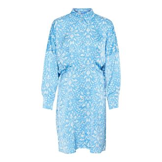Saint Tropez Imena Shirt Dress - Dames - Jurken - Blauw - Maat: XL Leer