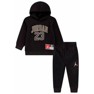 Nike Jordan Completo Sportivo per Bambini Jordan Pack Po Set Nero 2 Pezzi