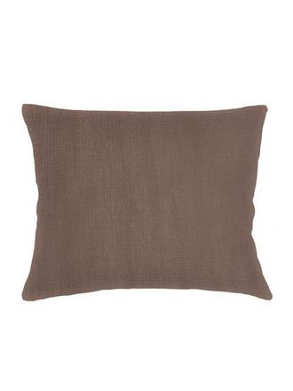 Anaya with Love So Soft Linen Dutch Euro Pillow Cover Only in Mocha Brown at Nordstrom, Size 28X36