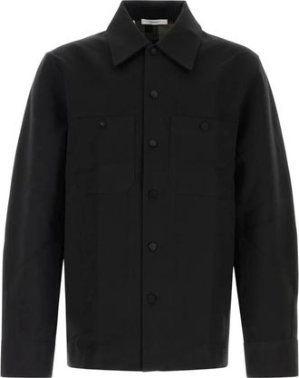Givenchy Jassen, Heren, Zwart, L, Katoen, Couture Seam Overshirt