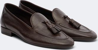 The Row Caden leather loafers