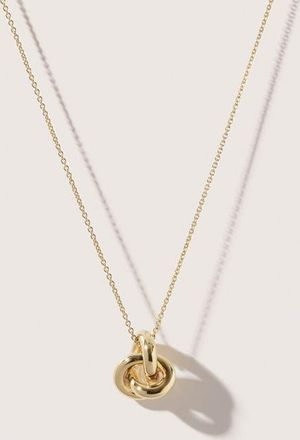 Otiumberg 14kt Gold Vermeil Knot Necklace in Yellow Toned Gold at Nordstrom
