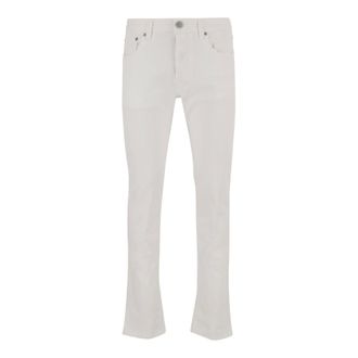 Jacob Cohen Slim-fit Jeans, male, White, Size: W31 Stretch Cotton Blend Jeans