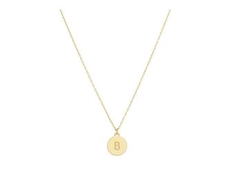 Kate Spade New York Kate Spade Mini Initial Pendant Womens Necklace B Gold
