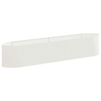 vidaXL Cama De Jard&iacute;n Elevada Blanco 220 X 40 X 40 Cm Acero Vidaxl
