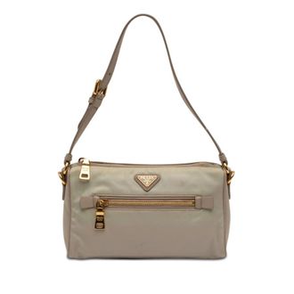 Prada Pre-owned Prada Saffiano Trimmed Tessuto Pocket Shoulder Bag Ladies RX1LWJ9N65MVC5O6