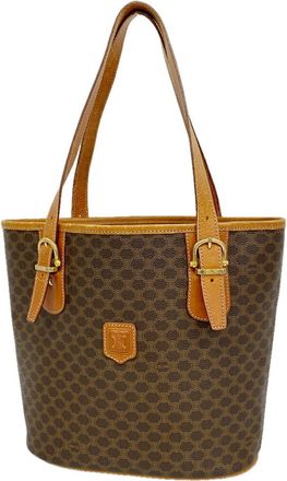 Celine Brown Pvc Tote Bag (Pre-Owned)
