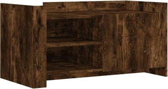 vidaXL Coffee Table Smoked Oak 100x50x50 cm Engineered Wood Vidaxl