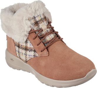 Skechers Womens The Go Joy Slip On Trainers in Tan - Brown - Size UK 5.5