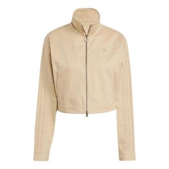 adidas (WMNS) adidas Firebird Twill Crop Track Jacket Beige JX7600