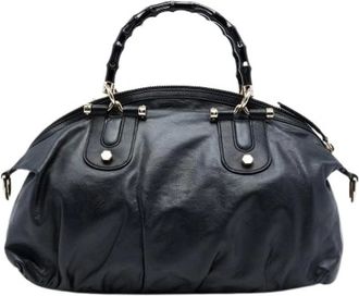 Gucci Pre-owned Handbags, female, Black, Size: ONE SIZE Pre-owned Satchel