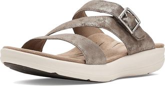 Aetrex Jenny Wedge Sandal Womens Sandals Taupe : EU 42 (US Womens 10.5-11) M (B), Leather