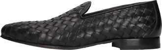 Marechiaro 1962 Gevlochten Leren Loafers - Heren - Loafers - Zwart - 43 EU - Leer - Schoenen