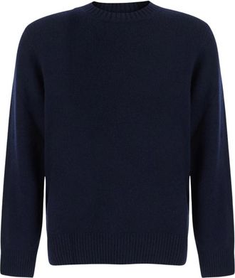 Soft Goat Trui met ronde hals - Dames - Cashmere truien - Blauw - M - Kasjmier - Truien & Vesten