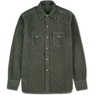 Fortela Ntex Texan Corduroy Shirt in Green at Nordstrom, Size Xx-Large Eu