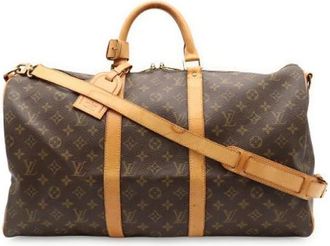 Louis Vuitton Pre-owned Monogram Boston Bag - Dames - Vintage Weekendtas - Bruin - ONE Size - Vintage