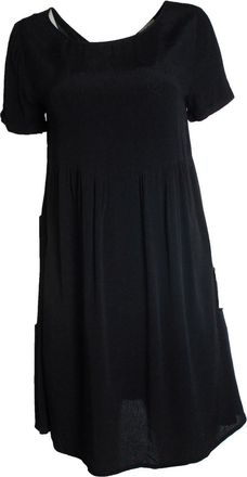 BA&SH Ba & sh, black lace up dress with short sleeves