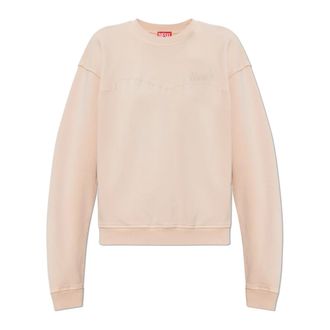 Diesel F-Crew Sweatshirt - Dames - Sweatshirts - Roze - 2XS - Katoen - Hoodies & sweatvesten
