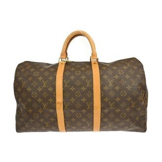 Louis Vuitton Pre-owned Weekend Bags, female, Brown, Size: ONE SIZE Pre-owned Vintage Monogram Keepall Travel Bag