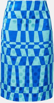 Dries Van Noten Printed pencil skirt