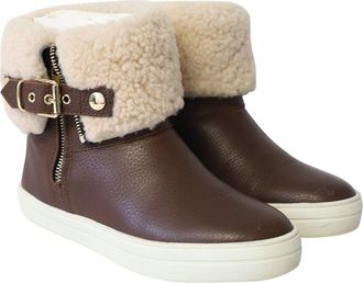 Burberry Womens Leather Skillman Ankle Weather Rain Boot (Authentic Pre- Loved)