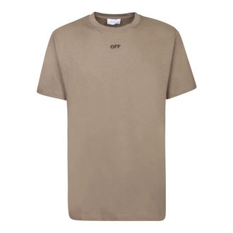 Off-white Hombre, Camisetas, Beige, Talla: XS