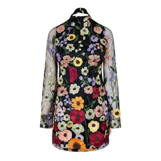 Amy Lynn AmyLynn Mini-jurk met bloemenprint en hoge hals voor dames (Bloemen)