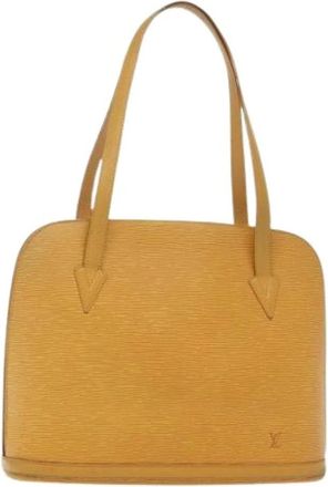 Louis Vuitton Pre-owned Shoulder Bags, female, Yellow, Size: ONE SIZE Pre-owned Vintage Leather Shoulder Bag