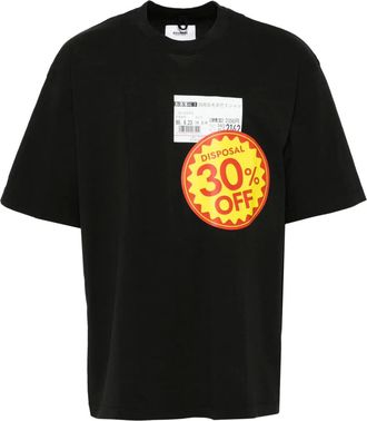 Doublet T-shirt Dispensation Reduction - Nero