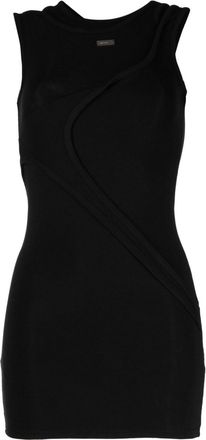 Heliot Emil cut-out detailing ribbed-knit dress - women - Bamboo/Spandex/Elastane/Cotton - 36 - Black