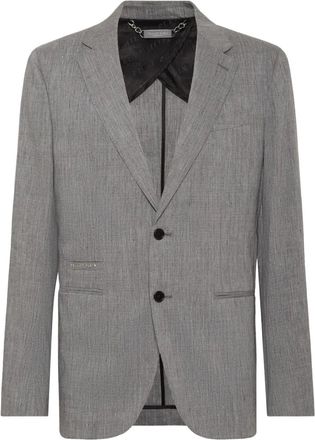 Philipp Plein Blazer in lino - Grigio