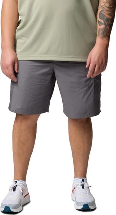 Columbia Mens Washed Out Cargo Short Ii Hiking, City Grey, 54W x 10L Big