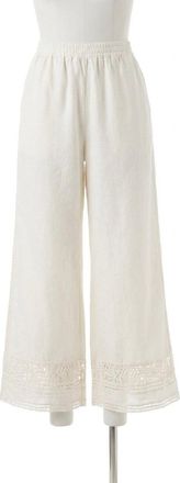 Z Supply Scout Embroidered Pants In White