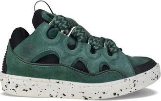 Lanvin Curb Sneakers - Heren - Sneakers - Groen - 40 EU - Leer - Schoenen
