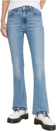 Levi's 725 High Rise Bootcut - Dames - Flared Jeans - Blauw - W30 L32 - Denim - Jeans
