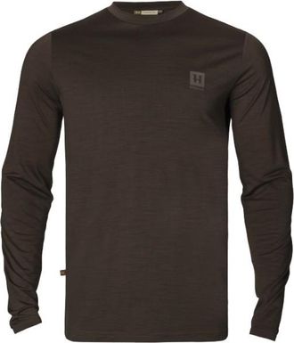 Härkila Base All Season L/S T-Shirt Merinoshirt für Herren | braun