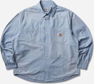 Carhartt Work in Progress Men s Painter Longsleeve Shirt Blue (Worn Used)